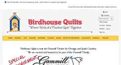 Desktop Screenshot of birdhousequilts.com